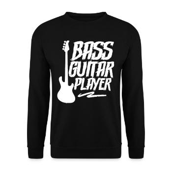 Guitariste basse Bassiste Musicien Basse Basse Guitare basse - Sweat-shirt Unisexe - noir - Devant - Alina (178cm) & Michal (187cm)