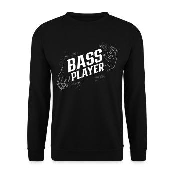 Bassist Musician Bass Guitarist Bass Bass Bass Guitar - Unisex Sweatshirt - black - Front - Alina (178cm) & Michal (187cm)