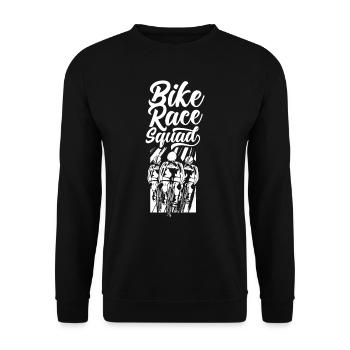 Cycling Team Cycling Race Cyclists - Unisex Sweatshirt - black - Front - Alina (178cm) & Michal (187cm)