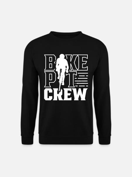 Bicycle pit crew Bicycle mechanic cycling race - Unisex Sweatshirt - black