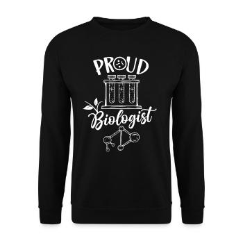 Fier biologiste Biologiste Professeur de biologie - Sweat-shirt Unisexe - noir - Devant - Alina (178cm) & Michal (187cm)
