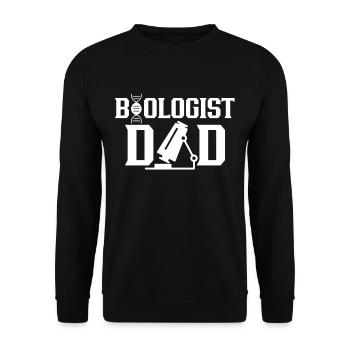 Biologiste Papa Biologiste Professeur de biologie - Sweat-shirt Unisexe - noir - Devant - Alina (178cm) & Michal (187cm)
