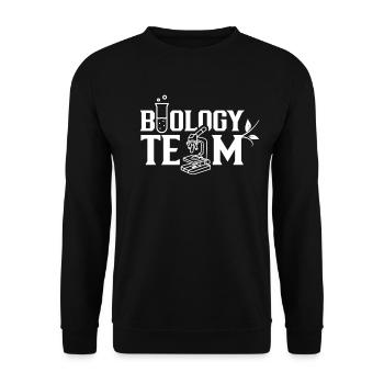 Équipe de biologie Biologiste Biologiste Professeur de biologie - Sweat-shirt Unisexe - noir - Devant - Alina (178cm) & Michal (187cm)
