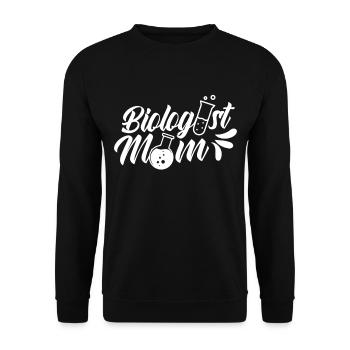 Biologiste Maman Professeur de biologie Biologiste Biologie - Sweat-shirt Unisexe - noir - Devant - Alina (178cm) & Michal (187cm)