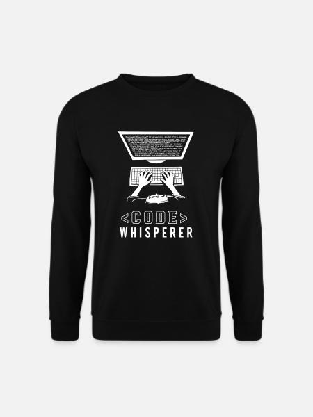 Code Flüsterer Programmierer Coding Coder - Unisex Pullover - Schwarz