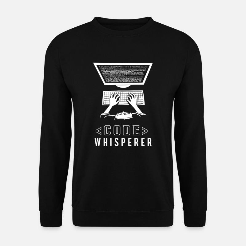 CodeWhisperer Programmeur Codeur Coder - Sweat-shirt Unisexe - noir