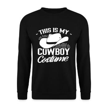 Das Ist Mein Cowboy Kostüm Cowboys Süß Texas - Unisex Pullover - Schwarz - Vorne - Alina (178cm) & Michal (187cm)