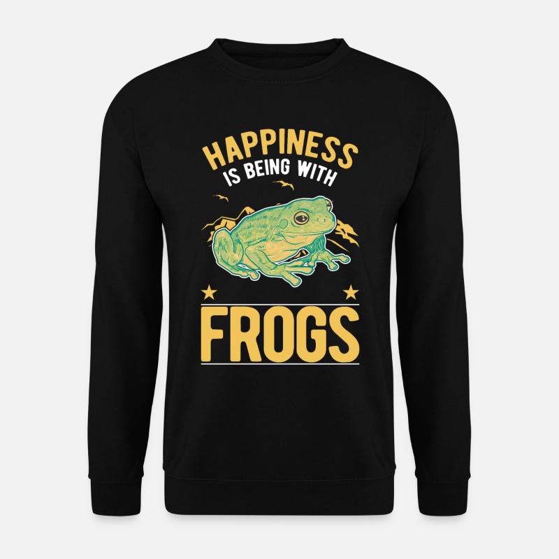 Frog Luck Tree Frog - Unisex Sweatshirt - black