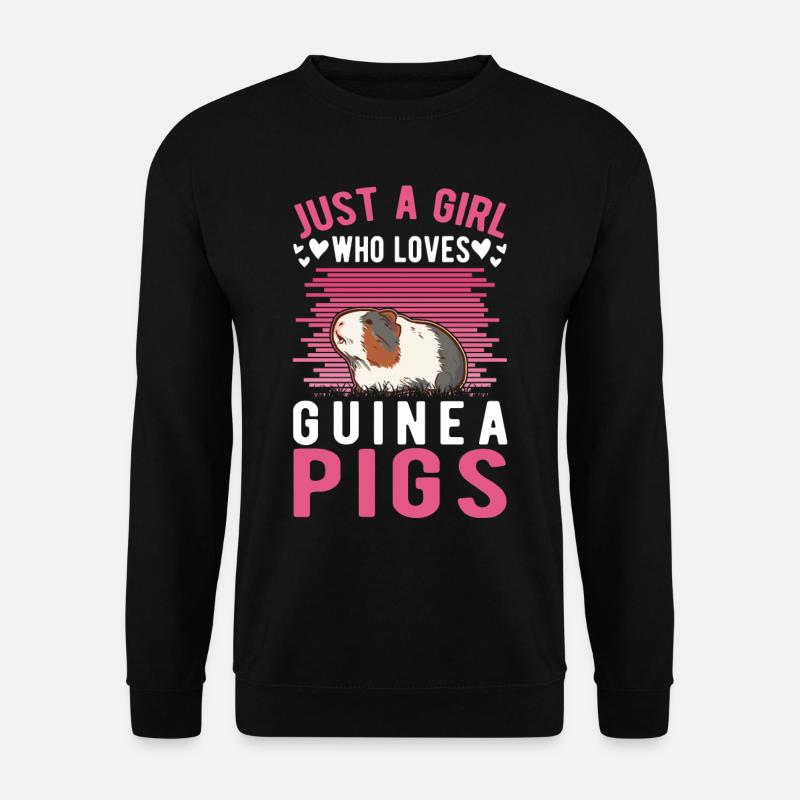 Fille cochon d’Inde - Sweat-shirt Unisexe - noir