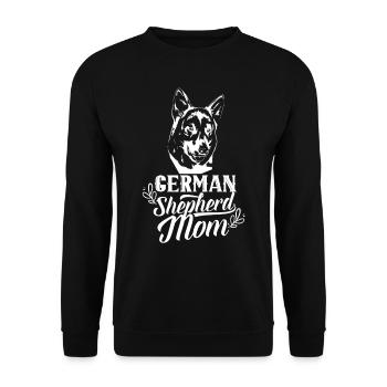 Berger Allemand Mama Fille Animal de compagnie Mignon - Sweat-shirt Unisexe - noir - Devant - Alina (178cm) & Michal (187cm)