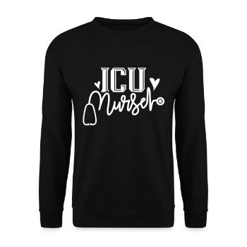 Intensive Care Nurse Intensive Care - Unisex Sweatshirt - black - Front - Alina (178cm) & Michal (187cm)