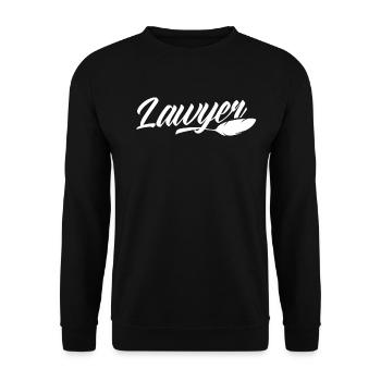 Lawyer Degree Lawyer Law - Unisex Sweatshirt - black - Front - Alina (178cm) & Michal (187cm)