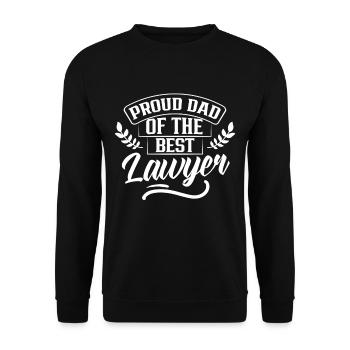 Fier père du meilleur avocat Avocat Avocat - Sweat-shirt Unisexe - noir - Devant - Alina (178cm) & Michal (187cm)