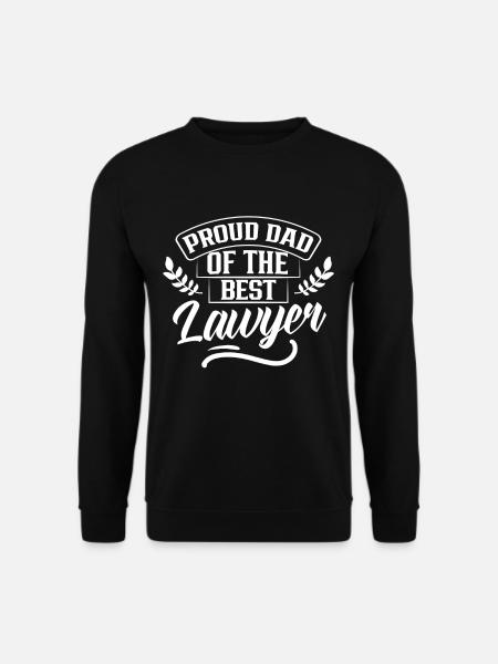 Stolzer Vater Des Besten Anwalts Jurist Anwalt - Unisex Pullover - Schwarz