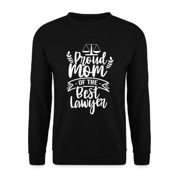 Fière maman du meilleur avocat Avocat Avocat - Sweat-shirt Unisexe - noir - Devant - Alina (178cm) & Michal (187cm)