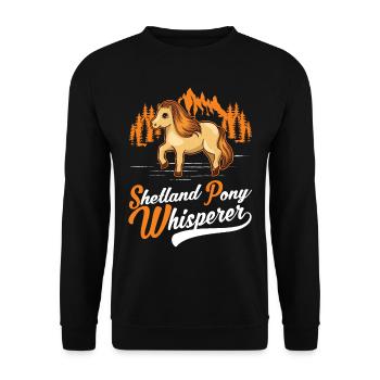 Shetland Pony Flüsterer Shetland Pony Whisperer - Sweat-shirt Unisexe - noir - Devant - Alina (178cm) & Michal (187cm)