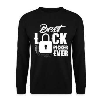 Der Beste Lock Picker Aller Zeiten Lock Picking - Unisex Pullover - Schwarz - Vorne - Alina (178cm) & Michal (187cm)