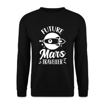 Futur astronaute de la planète Mars - Sweat-shirt Unisexe - noir - Devant - Alina (178cm) & Michal (187cm)