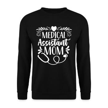 Medizinische Assistentin Mutter Medizinischer - Unisex Pullover - Schwarz - Vorne - Alina (178cm) & Michal (187cm)