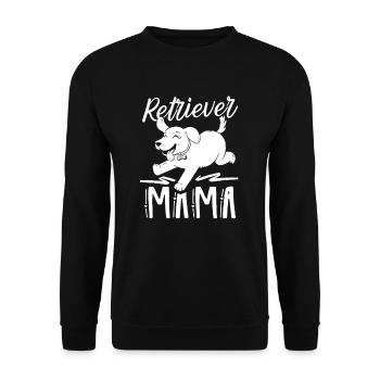Retriever Maman Fille Pet Retrievers Chien - Sweat-shirt Unisexe - noir - Devant - Alina (178cm) & Michal (187cm)