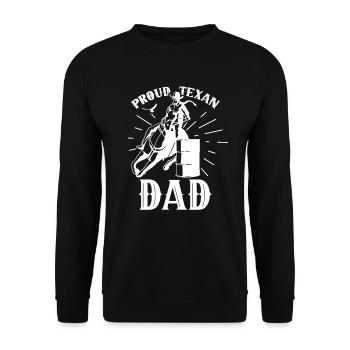 Fier Texas Père Fier Texas Texan - Sweat-shirt Unisexe - noir - Devant - Alina (178cm) & Michal (187cm)