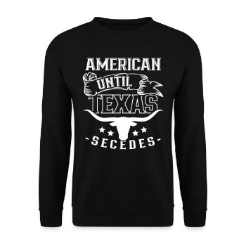 Les Américains jusqu’à la sécession des Texans du Texas - Sweat-shirt Unisexe - noir - Devant - Alina (178cm) & Michal (187cm)