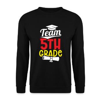 Équipe 5 classe école cinquième année cinquième année - Sweat-shirt Unisexe - noir - Devant - Alina (178cm) & Michal (187cm)