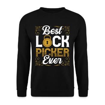Der Beste Lock Picker Aller Zeiten Lock Picking - Unisex Pullover - Schwarz - Vorne - Alina (178cm) & Michal (187cm)