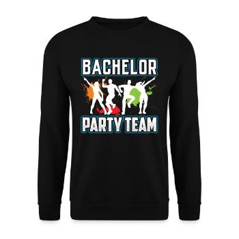 Junggesellenabschied Team Junggeselle Braut - Unisex Pullover - Schwarz - Vorne - Alina (178cm) & Michal (187cm)