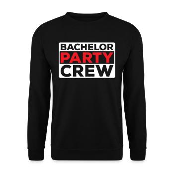 Bachelor Party Team Bachelor - Unisex Sweatshirt - black - Front - Alina (178cm) & Michal (187cm)