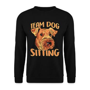 Team Dog Sitting Dog Dog Sitting Dog Sitter - Sweat-shirt Unisexe - noir - Devant - Alina (178cm) & Michal (187cm)