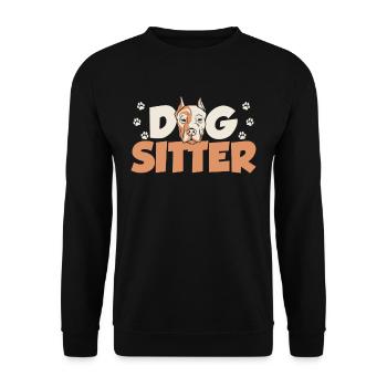 Dog Sitter Dog Sitting Dog Sitting Dog - Sweat-shirt Unisexe - noir - Devant - Alina (178cm) & Michal (187cm)