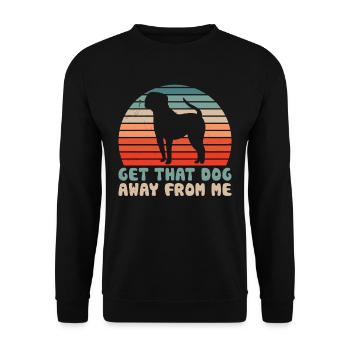 Take the dog away from me lover cat cats - Unisex Sweatshirt - black - Front - Alina (178cm) & Michal (187cm)