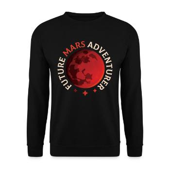 Future Mars Adventurer Astronaut Planet - Sweat-shirt Unisexe - noir - Devant - Alina (178cm) & Michal (187cm)