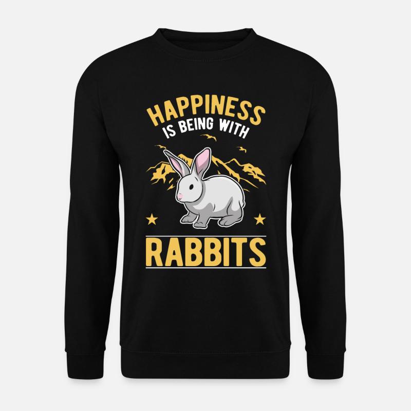 Rabbit Lucky Rabbit Rabbit - Unisex Sweatshirt - black