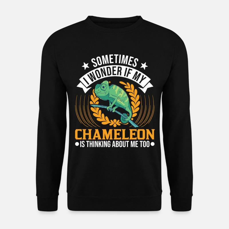 Caméléon Cadeau Caméléon - Sweat-shirt Unisexe - noir