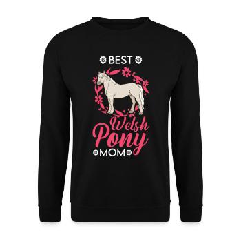 Best Welsh Pony Mom - Unisex Pullover - Schwarz - Vorne - Alina (178cm) & Michal (187cm)