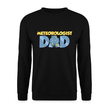 Météorologue Papa Météorologie - Sweat-shirt Unisexe - noir - Devant - Alina (178cm) & Michal (187cm)