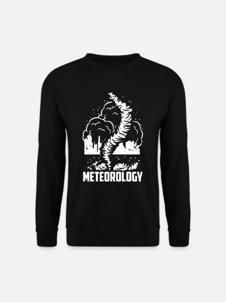 Meteorologie Beruf Wettervorhersage Meteorologe - Unisex Pullover - Schwarz