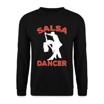 Salsa Tänzer Tanzen Hobby Tanz - Unisex Pullover - Schwarz - Vorne - Alina (178cm) & Michal (187cm)