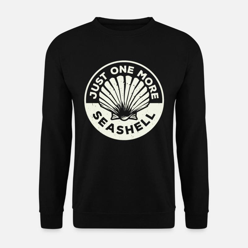 Nur Noch Eine Muschel Muschelsammler Muscheln - Unisex Pullover - Schwarz