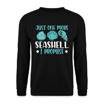 Plus qu’une coquille je lui promets Moules - Sweat-shirt Unisexe - noir - Devant - Alina (178cm) & Michal (187cm)