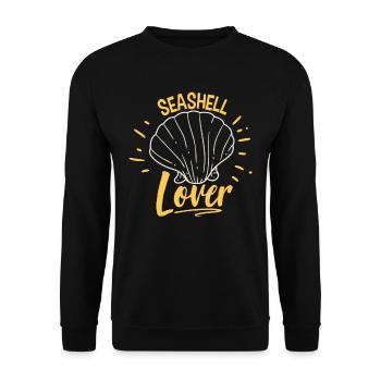 Amoureux des coquillages Collecteurs de coquillages Collecte de coquillages - Sweat-shirt Unisexe - noir - Devant - Alina (178cm) & Michal (187cm)