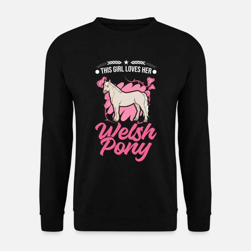 Welsh Pony Girl - Unisex Sweatshirt - black