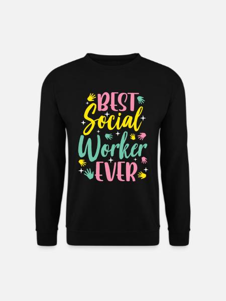 Bester Sozialarbeiter Aller Zeiten Sozialarbeit - Unisex Pullover - Schwarz