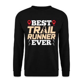 Bester Trail Runner Aller Zeiten Traillauf Running - Unisex Pullover - Schwarz - Vorne - Alina (178cm) & Michal (187cm)