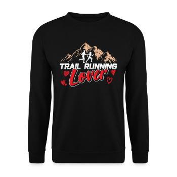 Trail Running Amateur Runner Course Trail Running - Sweat-shirt Unisexe - noir - Devant - Alina (178cm) & Michal (187cm)