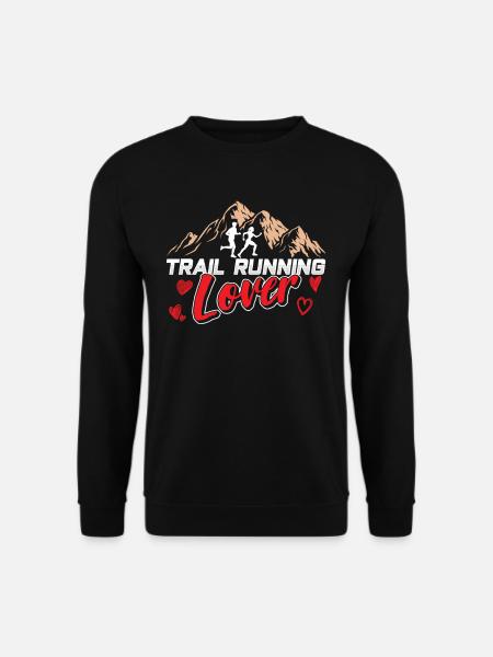 Trail Running Liebhaber Runner Rennen Traillauf - Unisex Pullover - Schwarz