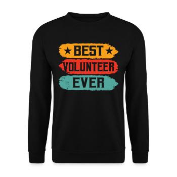 Best Volunteer Ever Profession Volunteer - Unisex Sweatshirt - black - Front - Alina (178cm) & Michal (187cm)
