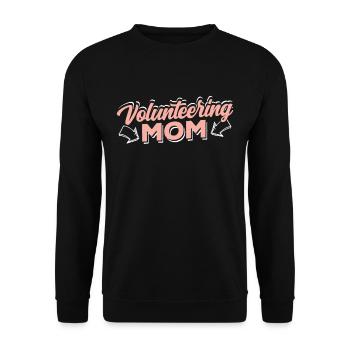 Volunteer mother Profession Voluntary Volunteer - Unisex Sweatshirt - black - Front - Alina (178cm) & Michal (187cm)